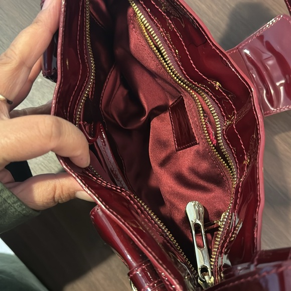 Burberry Quilted Patent Leather- Burgundy - Picture 13 of 15